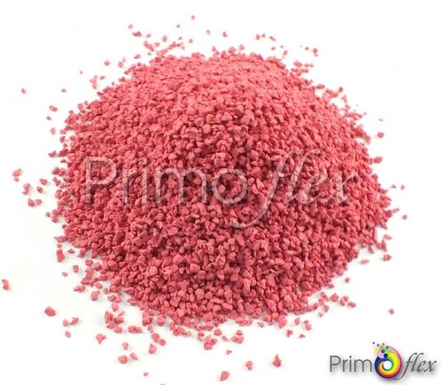 Rosy Red Raw EPDM Chips (Granules) For Wet Pour Rubber Surfacing