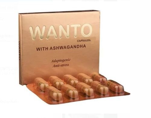 Wanto With Ashwagandha Anti Stress Capsules  Age Group: Suitable For All