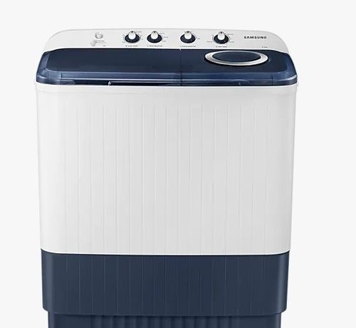 White And Blue 9.5 Kilogram Capacity Semi Automatic Samsung Washing Machine