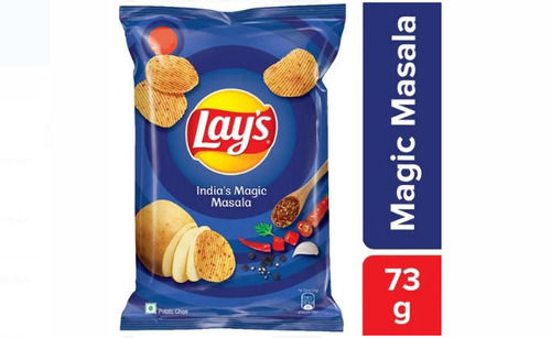  73 Grams Salted Flavor Round India'S Magic Masala Lays Potato Chips 