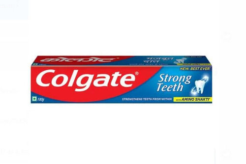 100% Vegan Amino Shakti Strong Teeth Colgate Toothpaste