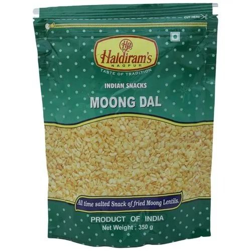 350 Grams Food Grade Fried Crispy And Salty Tasty Haldiram Moong Dal  Shelf Life: 3 Months