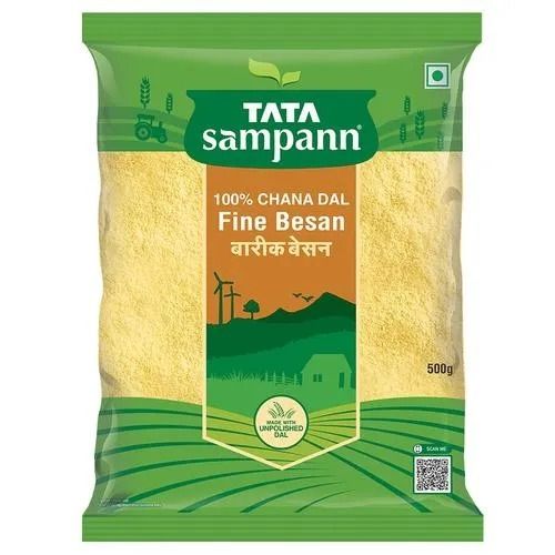 500 Grams, Food Grade Gluten Free Dried Ground Chana Dal Besan  Carbohydrate: 6 Grams (G)