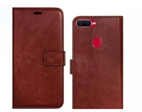 Brown PU Leather Flip Type Shock Resistance Mobile Cover Pack Of 2 Pcs - PU Leather Shock Resistant Brown | Front and Back Hard Shell Protection Stylish Design
