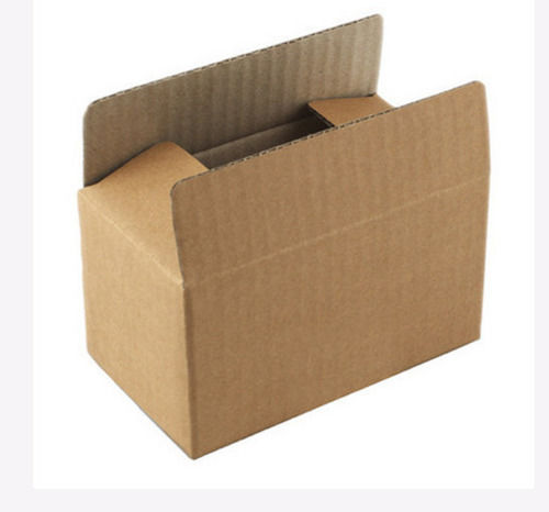 Brown Rectangular Shape Paper Material Plain Corrugated Packaging Box 