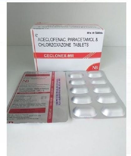 Chlorzoxazone And Aclenofence Paracetamol Tablet Pack Of 10x10 Tablets