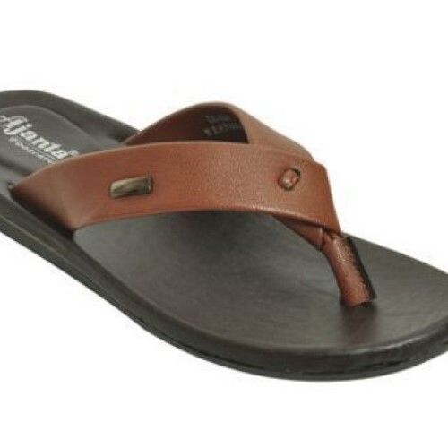 Smudge Proof Comfortable To Wear Brown Tan Men Classy Sandal Slipper 