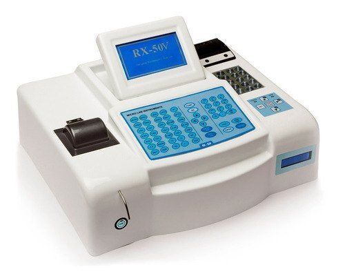 White Electric Touch Hospital Biochemistry Analyzer