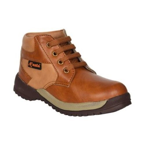 Soft And Comfortable Flexible Brown Tan Kid'S Stylish Outdoor Shoe