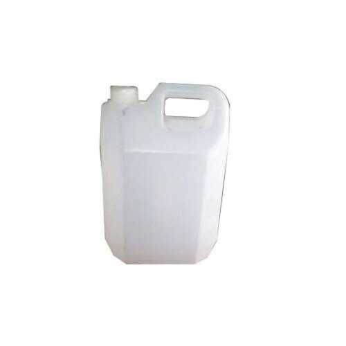 5 Liter Hdpe Plastic Can With Handle, White Color And Plain Pattern