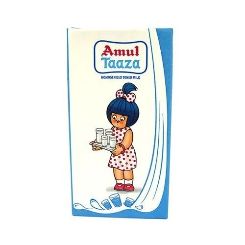 500 Ml Fresh Natural And Healthy Raw Amul Taaza Milk