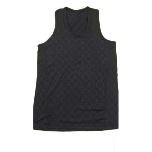 Quick Dry Black Round Neck Sleeveless Mens Vest