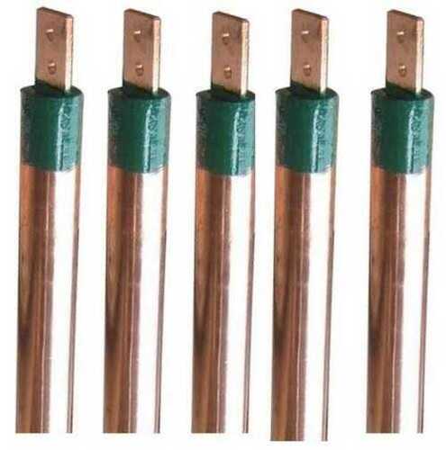 Copper Earthing Electrode In Round Shape And 3 Meter Rod Length, 50 Mm Diameter