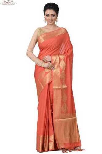 Handloom Saree For Party Wear Occasion And Summer Season, Machine Made