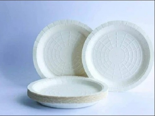 इवेंट्स और पार्टियों के लिए हैवी ड्यूटी व्हाइट राउंड 12 इंच डिस्पोजेबल पेपर प्लेट्स