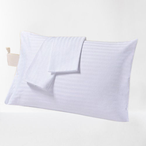 White Rectangular Shape Plain Cotton Pillow Cover