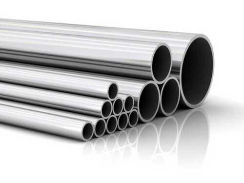 Transparent Stainless Steel Pipe For Industrial Use, Round Shape And Silver Color