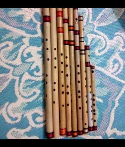 22 Inch Scale Bamboo Flute, Round Shape, Light Brown Color Application: Industrial