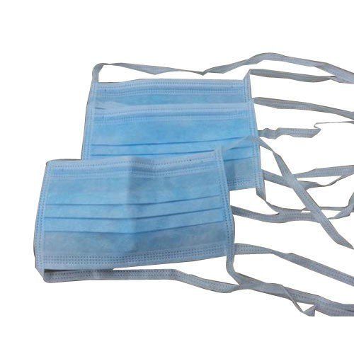 3 Ply Blue Color Good Quality Surgical Face Mask With Lace