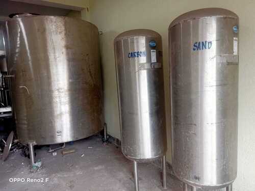 Metal 5000 Liter Cylindrical Stainless Steel Water Tank