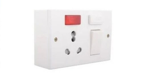 6 Ampere Current White Rectangular Shaped Electrical Switches