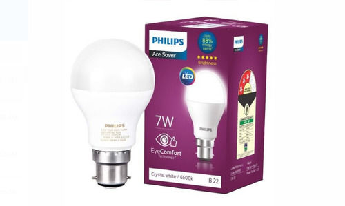 7 Watt 220 Voltage 50 Hertz Ip54 Plastic Body Dome Shaped Philips Led Bulb 