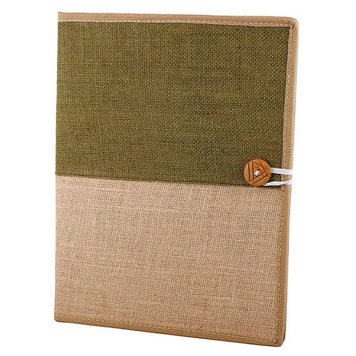 Eco-Friendly A4 Size Jute File Folder For Offices