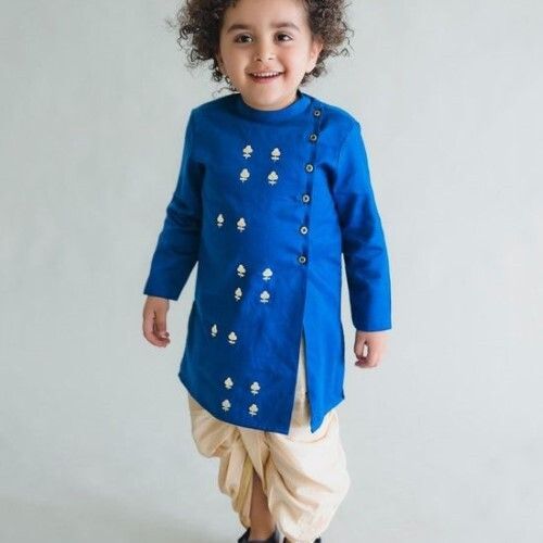 Kids Boy Festive And Party Wear Kurta, Dhoti Set