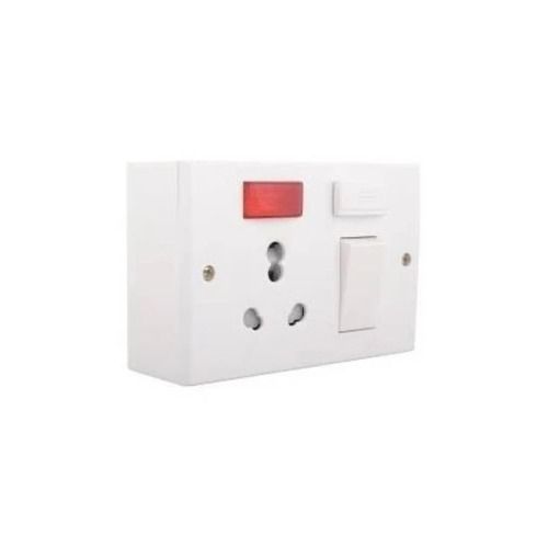 Polycarbonate Body White Electrical 5 In 1 Combined Box Switch And Socket