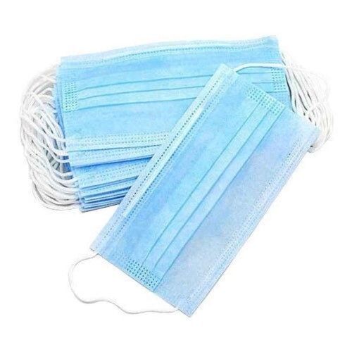 Sky Blue Disposable Surgical Mask Age Group: Adults