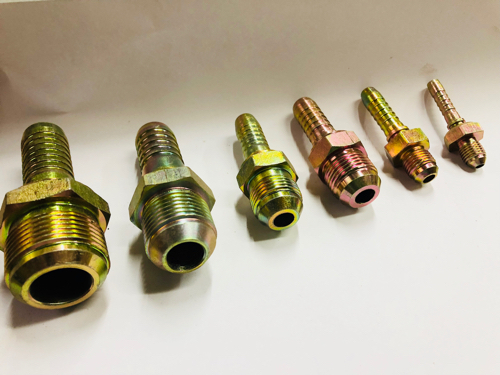 Brass Male Ms Hydraulic Hose Fitting For Structure Pipe At Best Price