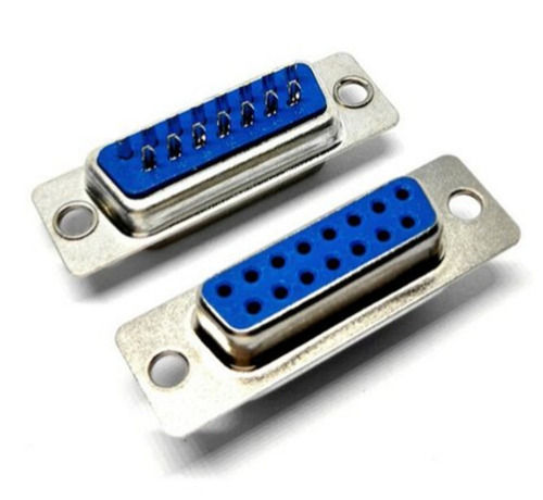 15 Pins Solder Type Female D Sub Connector with 220-240V / 50 Hz For Audio and Video