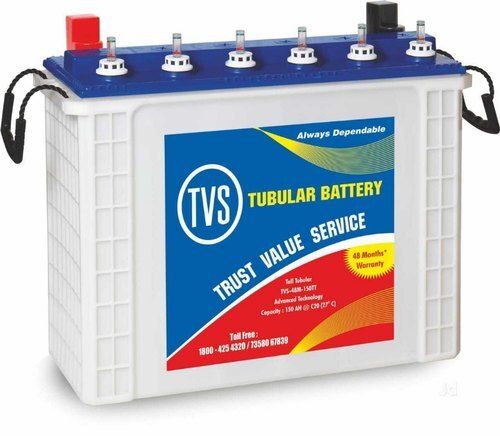 Advance Technology 150ah Capacity TVS Tubular Inverter Battery With Handles