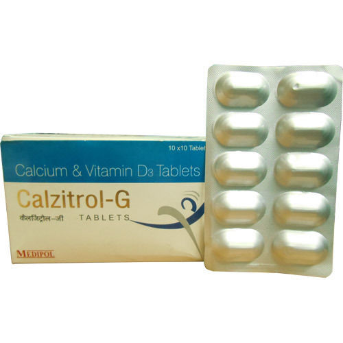 Calzitrol G Calcium And Vitamin D3 Tablets General Medicines