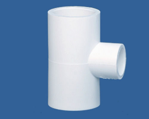 Crack Resistant Plain White uPVC Plastic Flow Reducer Tee