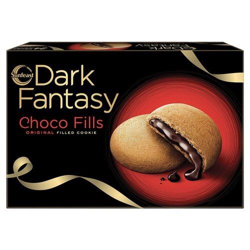 Delicious Delight Sun Feast Dark Fantasy Choco Fills Round Sweet Cookie