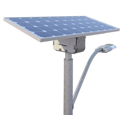 White Energy Efficiency Outdoor Solar Led Street Light 12W