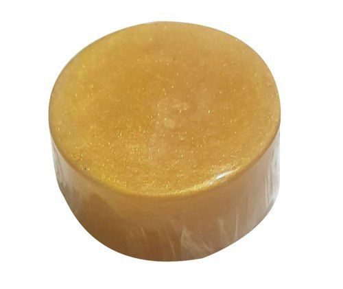 Skin Friendly And Glowing Free From Parabens Round Shape Turmeric Bath Soap