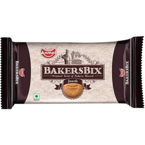 150 Gram Salty And Sweet Crispy Bakersbix Round Jeera Biscuit