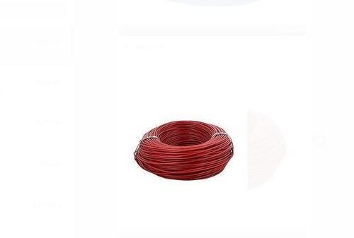 90 Meter Length 50 Hertz 1.1 Sqmm Diameter Flexible Red Electric Copper Wires 