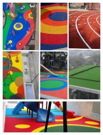 EPDM Rubber Flooring - 12mm Thickness, Multiple Colors Available | Anti-Slip, Waterproof, Wear-Resistant, Environmentally-Friendly for Indoor and Outdoor Play Areas