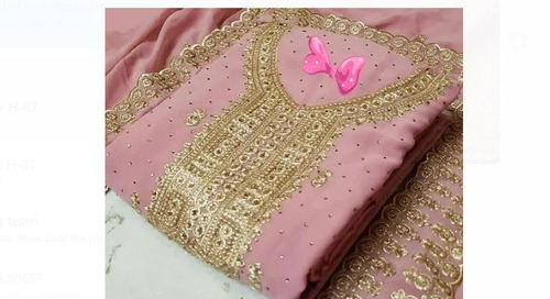 हवा पार होने योग्य और धोने योग्य हल्के वज़न वाला प्योर कॉटन प्रिंटेड अनस्टिच्ड लेडीज़ फ़ैब्रिक