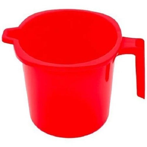 Capacity 1 Liter Durable And Unbreakable Light Weight Pvc Plastic Plain Red Mug