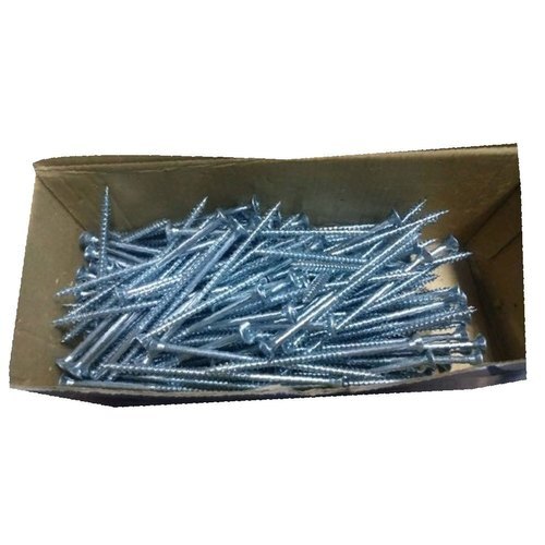 Stainless Steel Half Thread Screw - 2.5 Inch Size, Round Head | Durable, Rust-Free, Corrosion Resistant, Grey Coated Finish