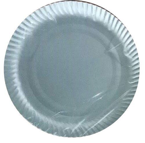 Grey Circular Disposable Round Paper Plate For Event And Party 