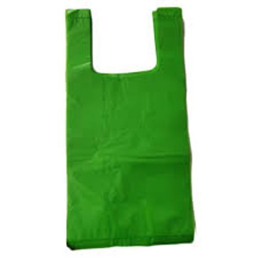 Eco Friendly Light Weight Everyday Use U Shape Plastic Green Poly Bags Hardness: Soft