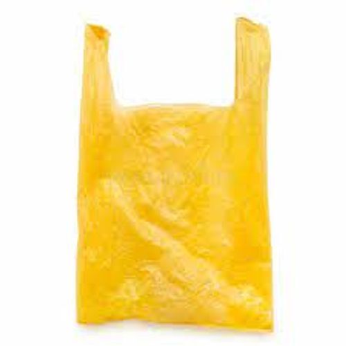 Flexible Thin Plastic Non Woven W Cut Blue Plain Plastic Carry Light Weight Plastic Yellow Poly Bag  Hardness: Soft