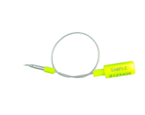 Light Green Diameter 13mm Length 30mm Bolt Seal With Wire Rope Cable