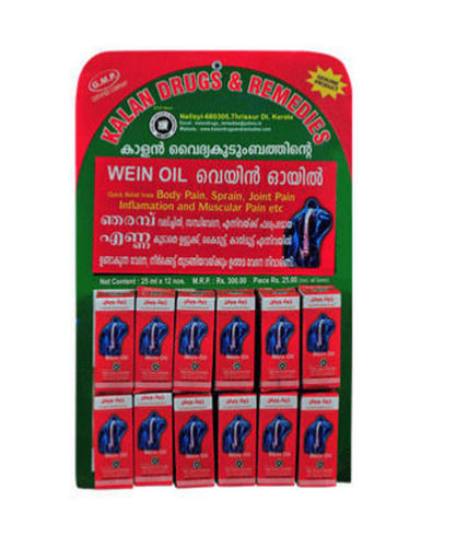 Natural And Pure Medicine Grade Wein Joint Relief Oil, 200Ml Pack Application: Tone Up Muscle