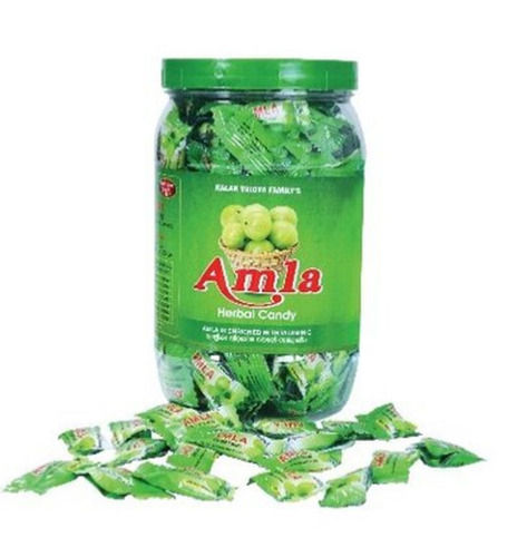 Stainless Steel Pure And Natural Herbal Amla Candy Enriched With Vitamin C 200 Candy Pieces Jar 0564